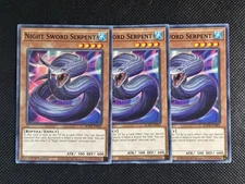 3x YuGiOh! - Night Sword Serpent BODE-EN081 Common 1st Edition Near Mint