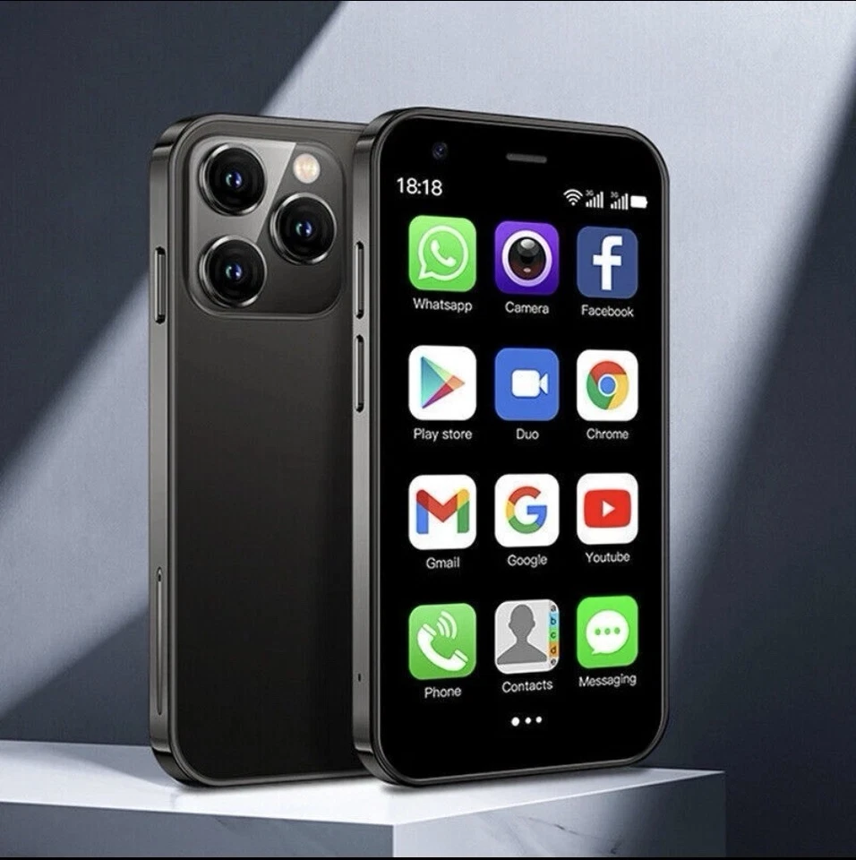 SOYES XS15 3G Mini Smartphone 3.0inch WiFi GPS Quad Core Android 8.1 Cell Phone - Image 3 of 4