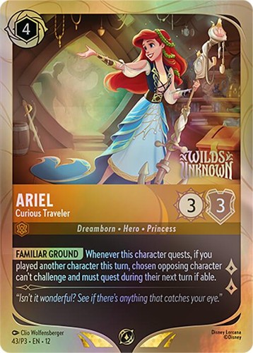Lorcana TCG Disney Chinese Card Ariel Adventurous Collector 232
