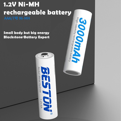 Batterie Ricaricabili 3000mAh Ni-MH 1.2V AA Cell Battery + Custodia Lotto 4Pack Giocattolo - Foto 7 di 15