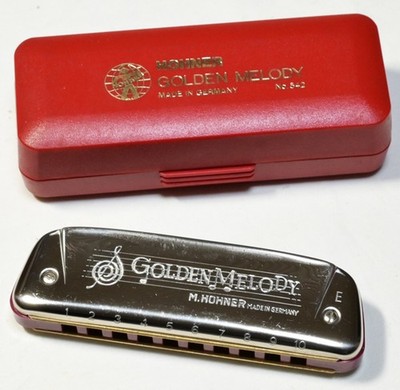 Hohner Golden Melody E Mundharmonika Made in Germany Unbespielt, Neu 66