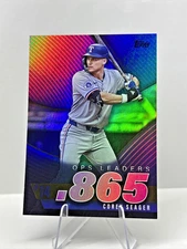 2025 Topps Series 2 Corey Seager OPS Leaders Pink Foil Card #OPS-14 Rangers MLB