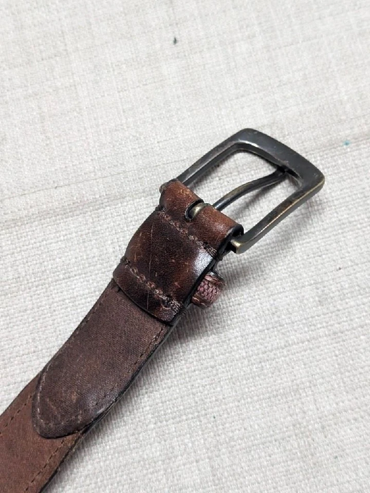 Cinturón de cuero vintage COLUMBIA estampado indio 36 nativo americano Foto 3 de 4