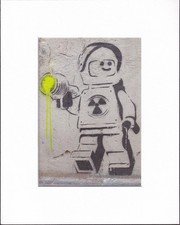 8X10  Matted Print Graffiti Art Picture: Nuclear Ray, Tel Aviv Israel 2010 Robot