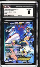 CGC 8 Team Aqua's Kyogre EX 6/34 Double Crisis Holo Pokemon Card on eBay
