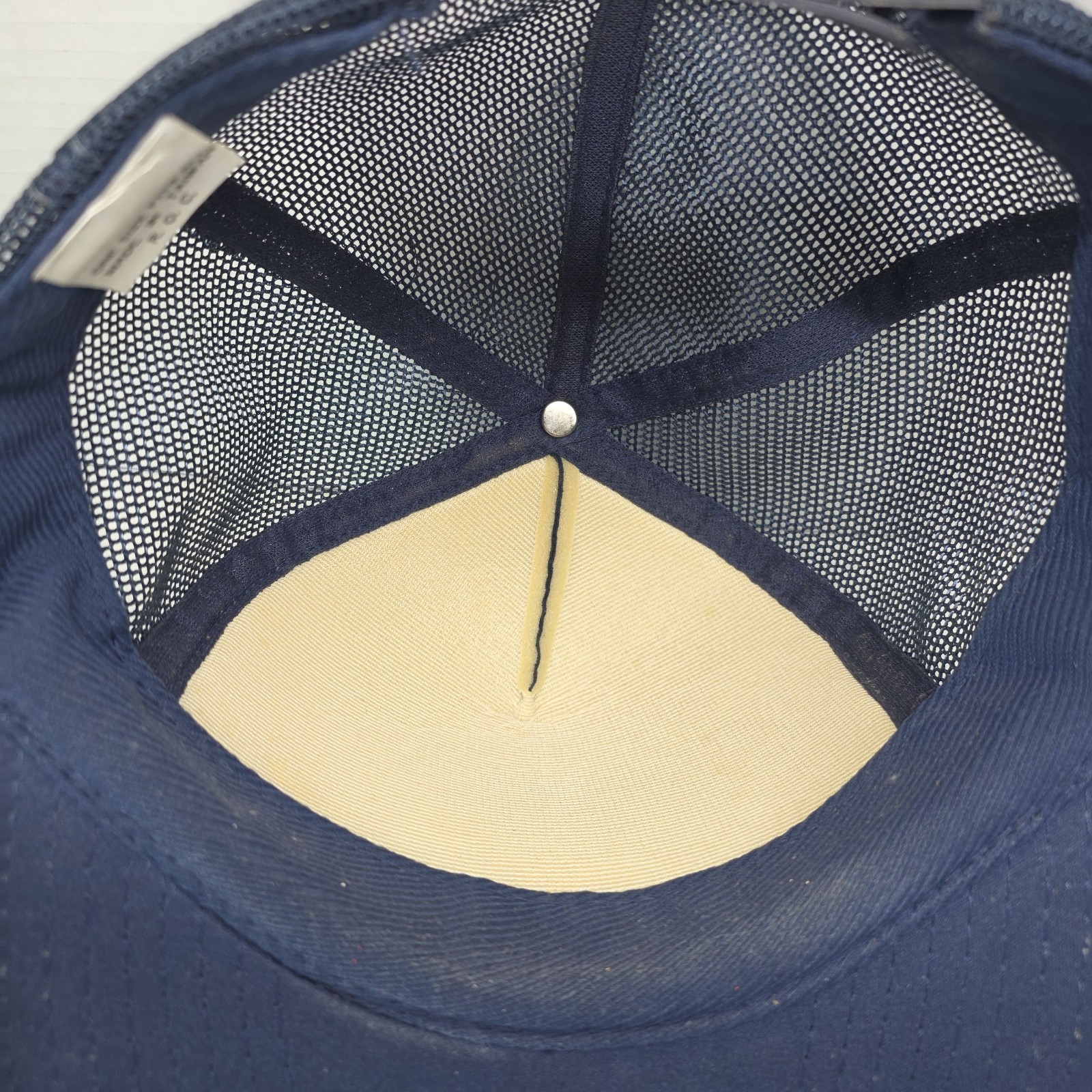 Vintage Fenwick Eagle Patch Trucker Hat Blue Mesh… - image 6