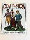 Vintage Golf Masters Three Stooges TIN SIGN metal poster funny golfer Decor