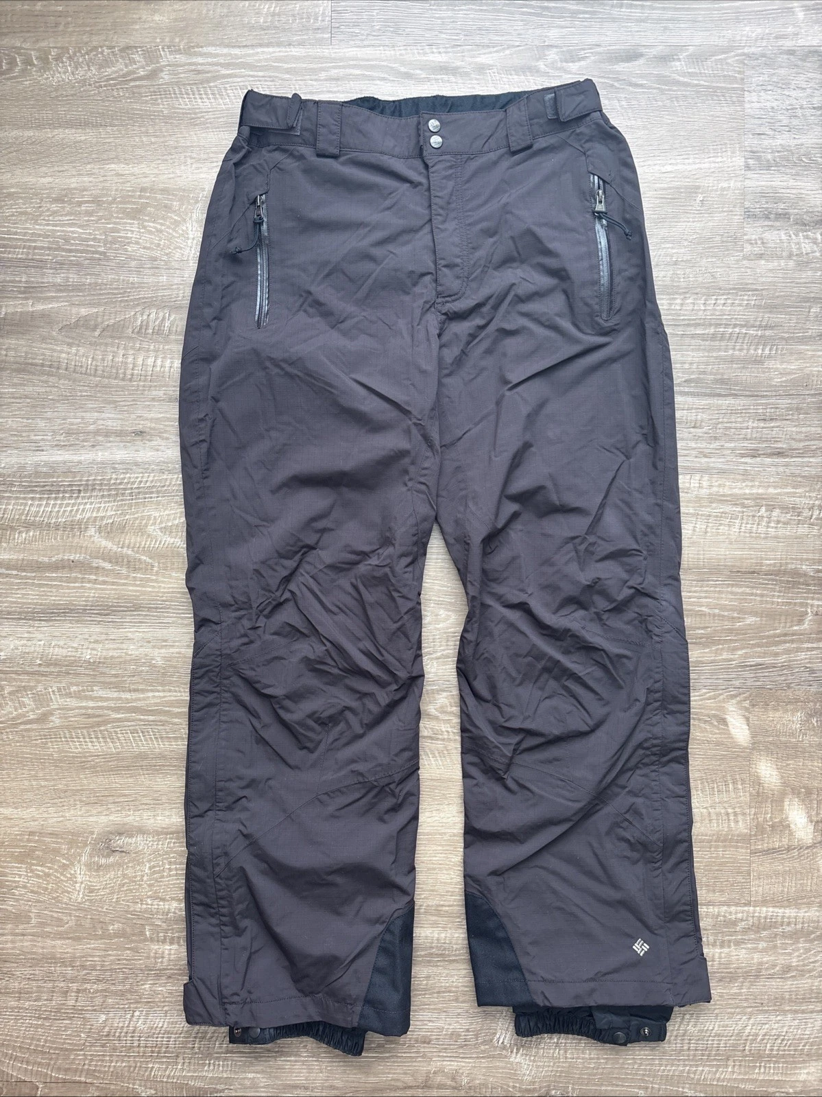 Columbia Chilliwack Snow Pants Mens Medium Black Omni Tech Ski Snowboard Ripstop