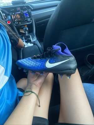 Nike Magista Obra II SG Black/Blue Mens Size US 4.5y