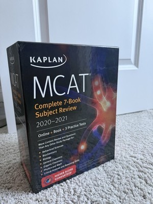 Kaplan MCAT Complete 7-Book Subject Review 2020-2021 Study Guide Box Set