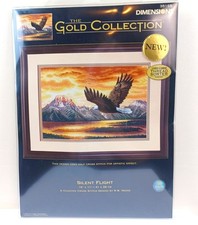 Dimensions Gold Collections Counted Cross Stitch Silent Flight Eagle NOS 2005