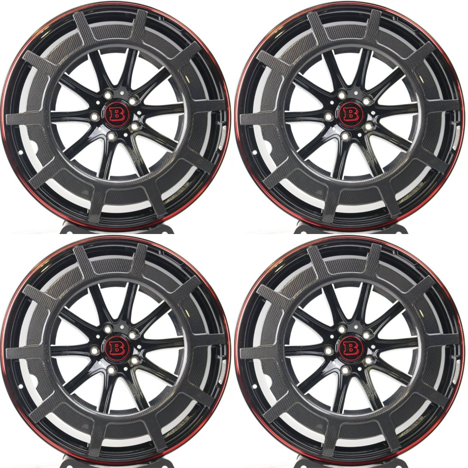 22" FORGED Mercedes-Benz BRABUS Wheels Rims Set of 4 22X10 5x130