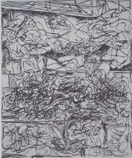 Louis CORDESSE: Abstrakte Komposition, Aus Der Serie 1/2, Heliogravur, 1990