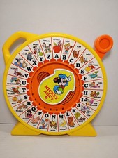 1989 See N Say See and Say Mickey's ABCs by Mattel Working/Clean Great Condition