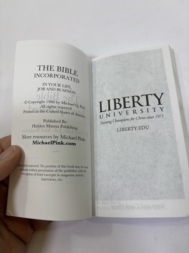 The Bible Incorporated - Liberty University - President’s Edition - Imagen 5 de 7