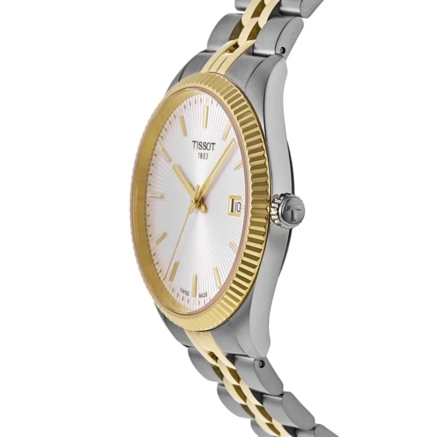 Tissot Ballade 40mm White Dial Two Toned Stainless Steel Watch T1564102203100 - Image 3 of 4