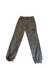Nike Dri-FIT Boys Gray XL Track Pants Polyester Drawstring Elastic Waist