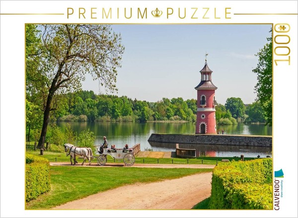 Calvendo Puzzle Der Leuchtturm Am GroßTeich In Moritzburg | 1000 Teile Lege-Größ-image