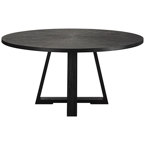 Uttermost Gidran Round Black Dining Table - Picture 3 of 5