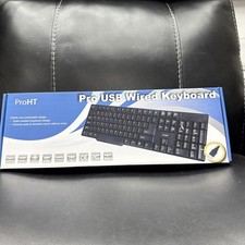 Inland ProHT USB Standard Wired Keyboard - Comfortable Design And Quiet