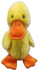 TY Beanie Buddy Large Plush QUACKERS the Duck Stuffed Animal Toy 143 