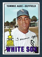 1967 TOPPS Baseball #455 TOMMIE AGEE NRMT+