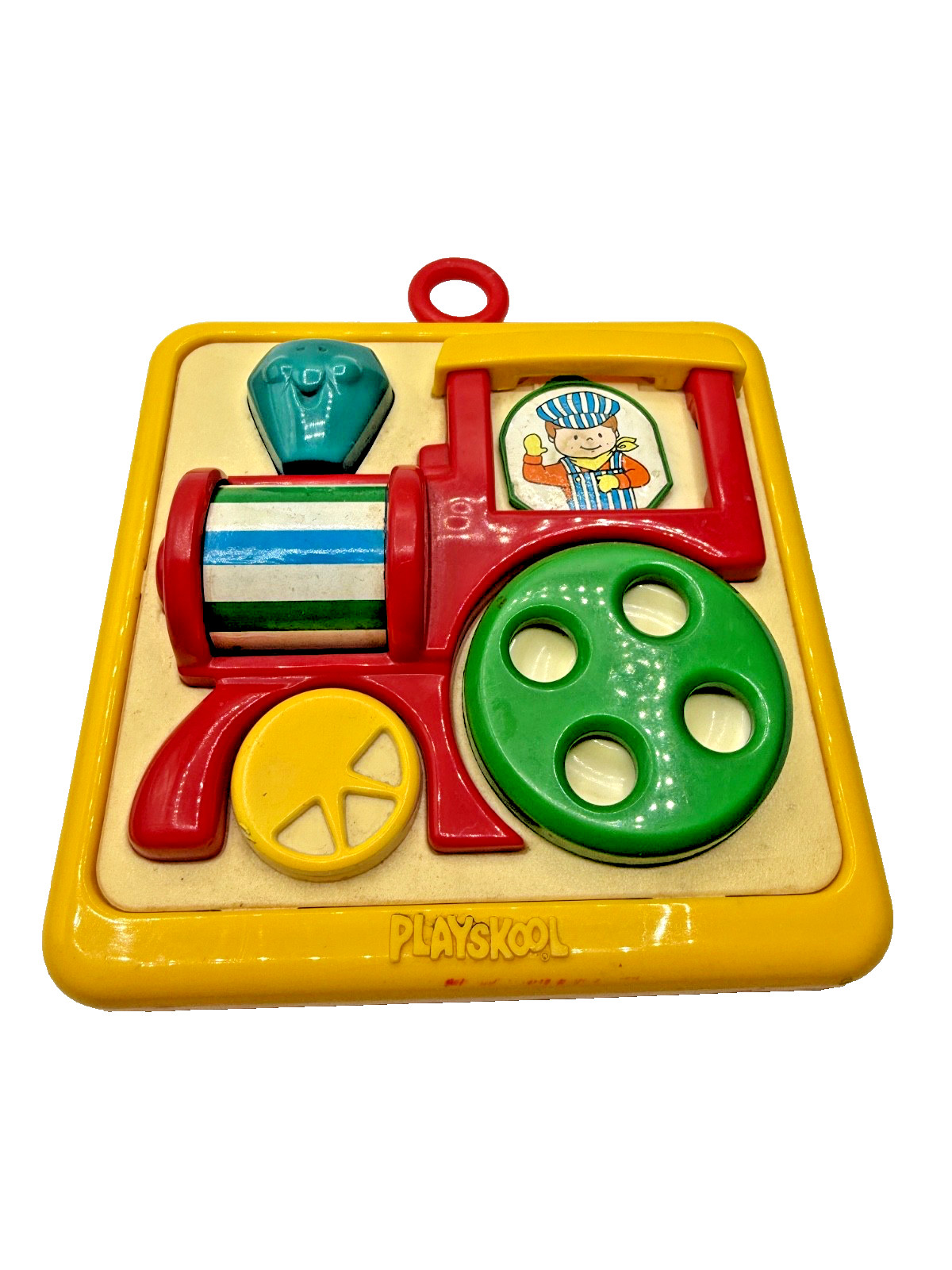 Vintage Playskool Lil Busy Box Baby Activity Toy Choo Choo T