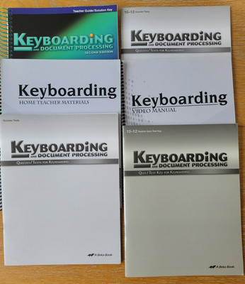 Abeka Keyboarding and Document Processing Second Edition Lot of 6 Books