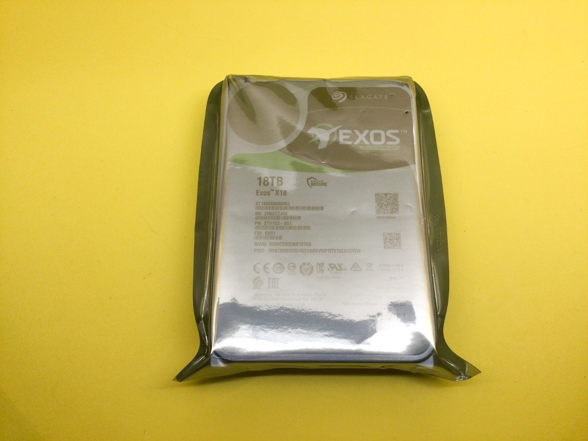 Seagate Exos X18 18TB 7.2K RPM SATA 6Gb/s 3.5
