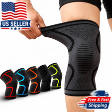 Knee Sleeve Compression Brace Support Gear Joint Pain Relief Elastic Protection