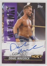 2021 Topps WWE NXT We Are NXT Auto Purple 24/75 Drake Maverick #A-DR Auto nd3