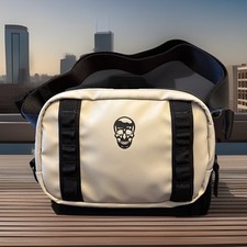 Gymreapers Travel Small Crossbody Unisex Bags Skully with Hidden Pocket, NWOT