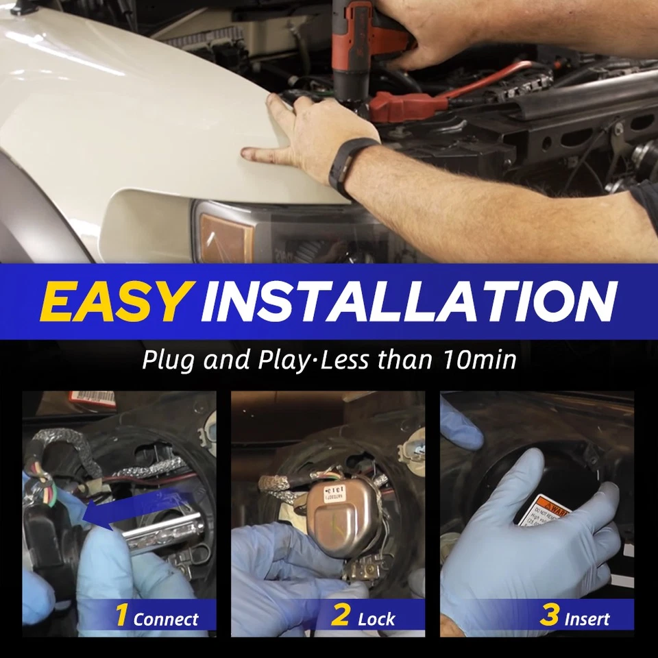 2/4/6X D2S 55W 6000K HID Xenón Repuesto Bombillas Faro Luz Baja/Alta Foto 3 de 4