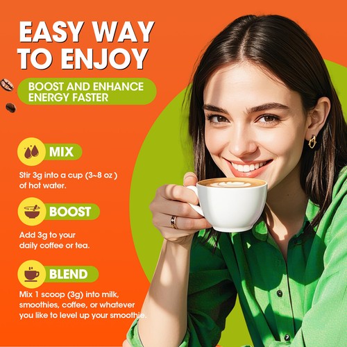 RYZE Organic Mushroom Coffee (Pack Of 2) – 60 Servings Total, Energy & Focus Boost, Instant USA Made