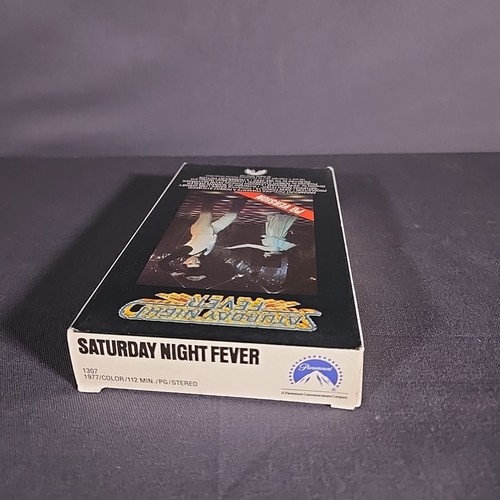 1977 Saturday Night Fever (1991 VHS) PG Edition John Travolta Bee Gees - Imagen 4 de 4