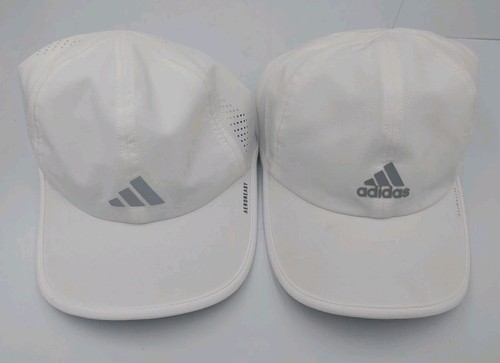Cappello ADIDAS uomo regolabile BIANCO/GRIGIO SCURO logo lotto di 2 berretti - Foto 1 di 16