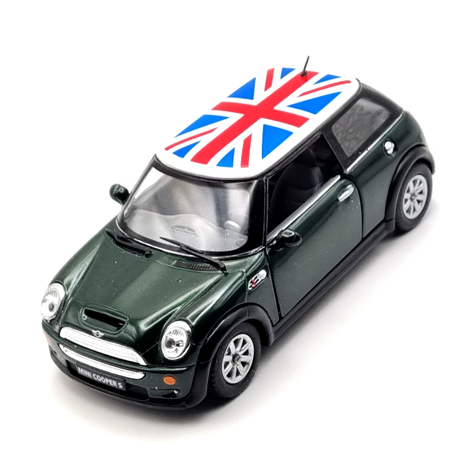 MINI COOPER S British Racing Green Metallic 1/28 Scale Model Car KINSMART - Image 2 of 4