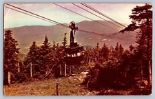 Postcard NH New Hampshire White Mountains Mt Cannon Tramway Franconia Notch