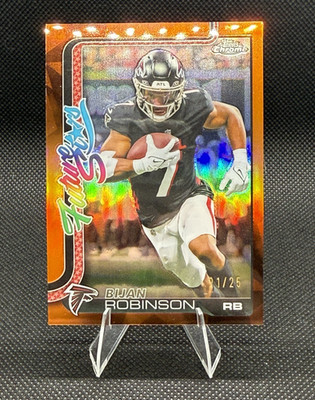2025 Topps Chrome Football Bijan Robinson Future Stars Orange /25 #FS-9 Falcons