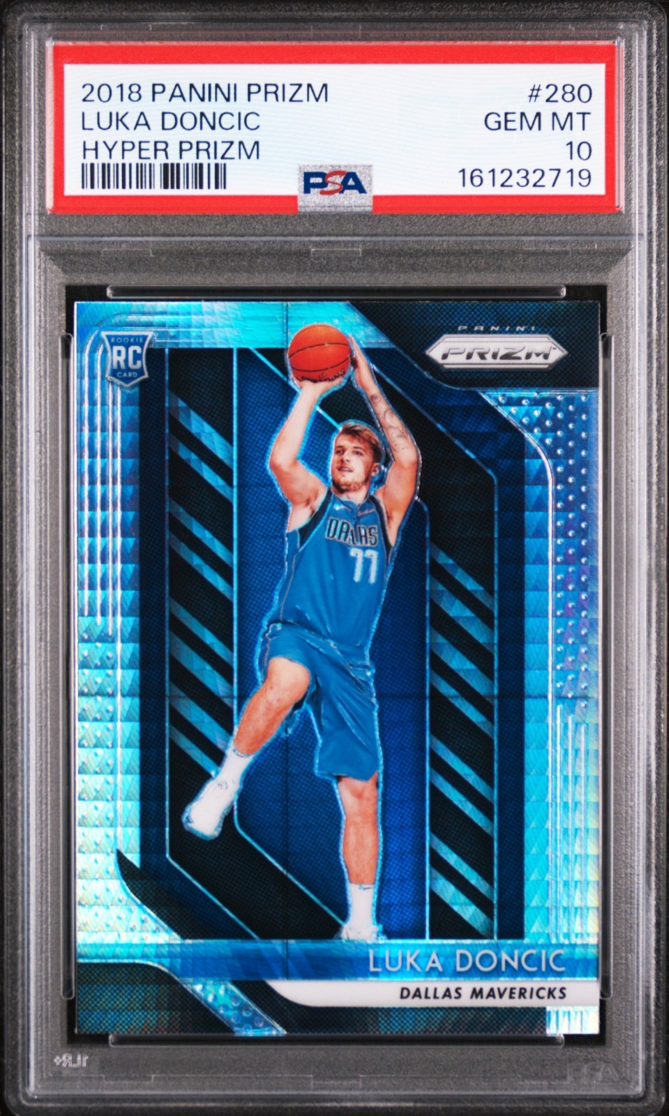 LUKA DONCIC 2018 PRIZM HYPER ROOKIE RC #280 PSA 10 GEM MINT! LAKERS! #161232719
