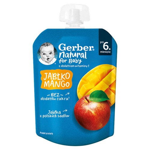 Gerber mela mango dopo 6 mesi 80 g - Foto 1 di 1