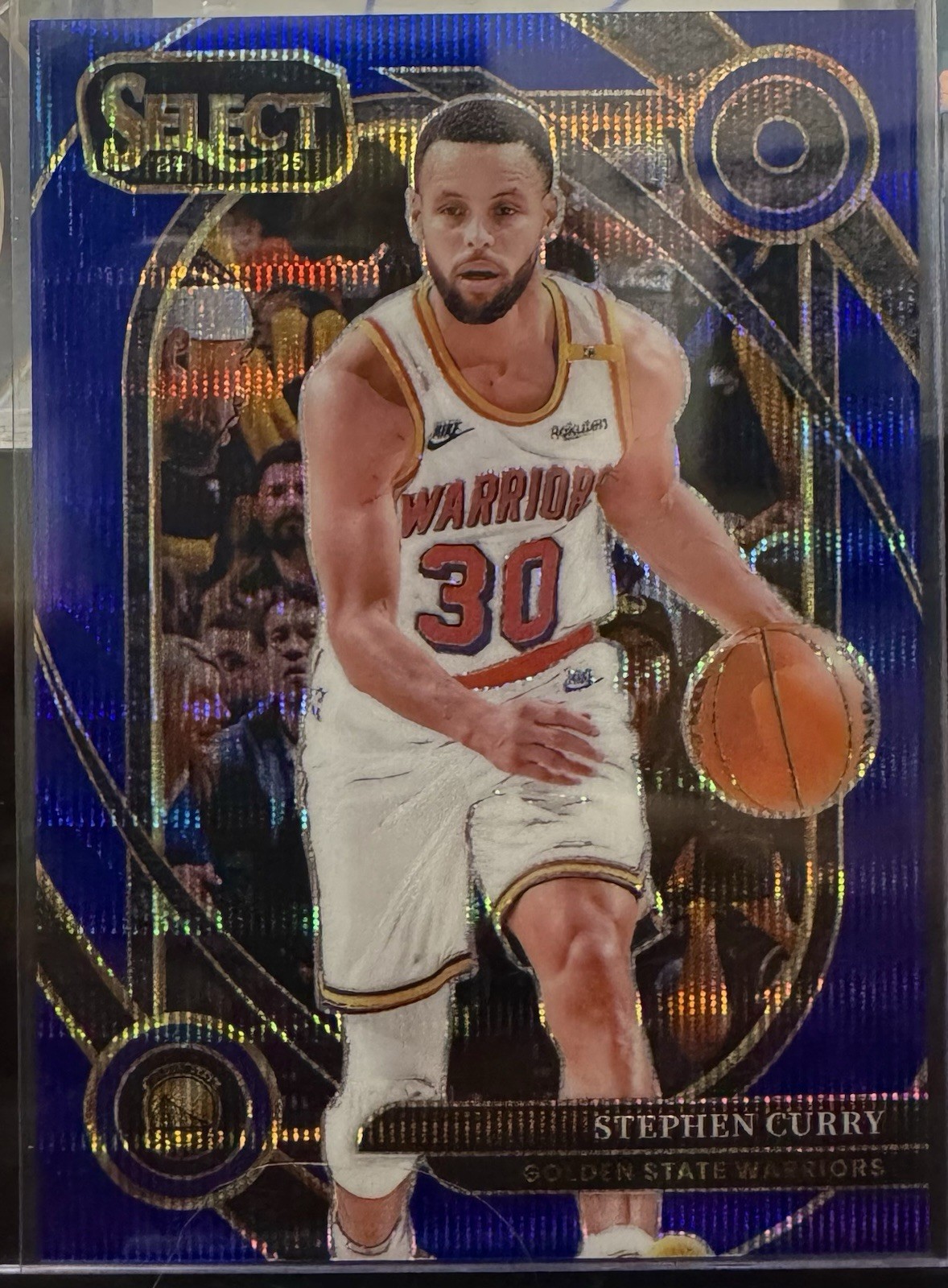 2024-25 Panini Select - Courtside Stephen Curry #209 Blue Wave Prizm /75