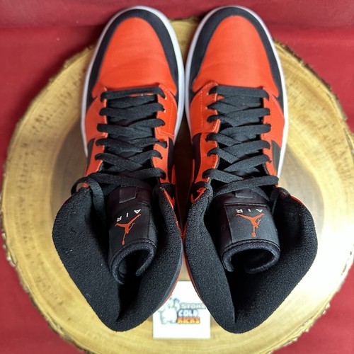 Nike Air Jordan 1 Retro High Max Orange 344613-061 Size 10 Bred Banned Chicago I - Picture 4 of 10