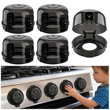 Gas Stove Knob Safety Covers Oven Lock Baby Proofing - Heat Resistant