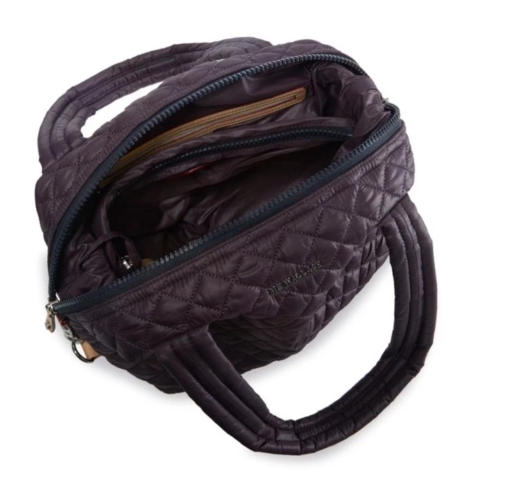 New MZ Wallace Medium Sutton Damson/boysenberry Nylon & Italian Leather Bag - Image 2 of 4