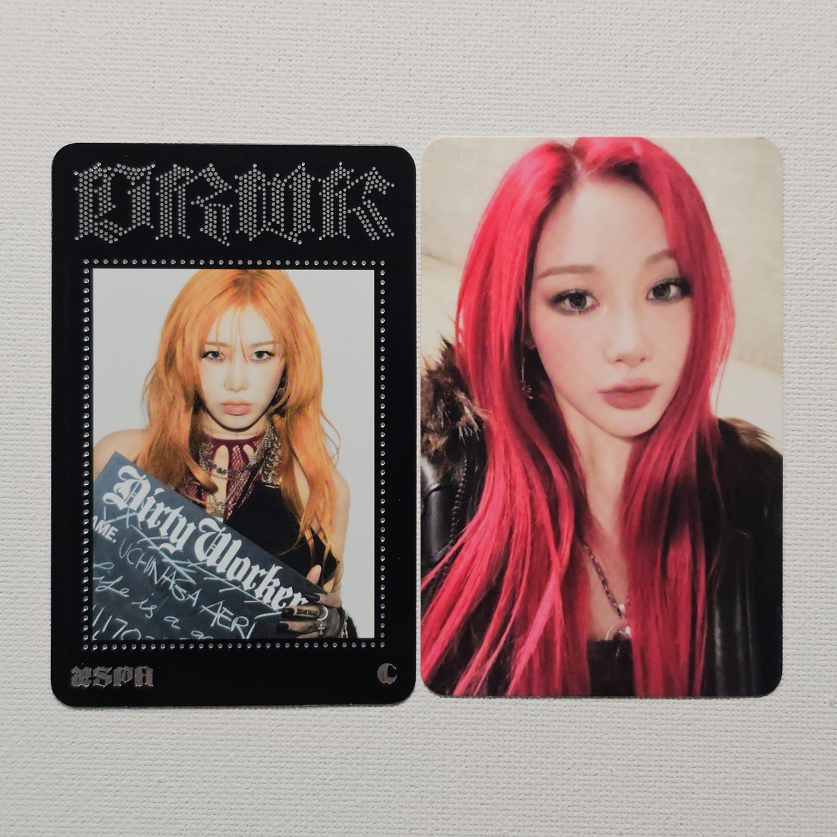 aespa 1st Single Album Dirty Work Official MD Trading Card A Ver