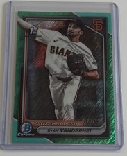 2024 Bowman Chrome 1st Bowman Aqua Shimmer Ryan Vanderhei  73/125 San Francisco