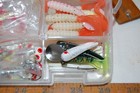 LOADED TACKLE BOX GRUBS SPINNERS CRANKBAITS WEIGHTS HOOKS JIGS READ DETAILS — photo 10