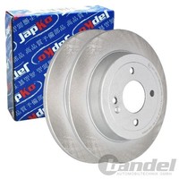 2X Japko Bremsscheiben Hinten 262Mm Voll Passend FÜR Hyundai Accent Elantra I20