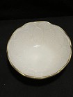 Vintage Lenox 4.5" Cream with Leaf Pattern & Gold Rim Bowl — photo 2